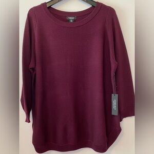 Jones New York Rich Purple Knit Sweater